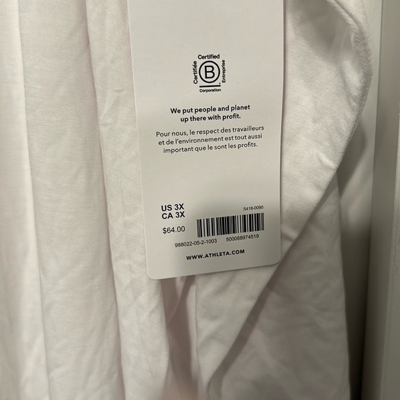 Athleta Stratus II Top in White Size 3x - Picture 5 of 5